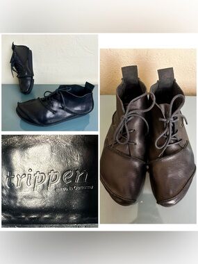 Trippen German Lace Up Black Shoes Men's EUR 42 US 9 Ex Cond! Worn Once! $400